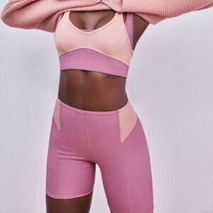 For Love And Lemons Dani Biker Short in Mauve Size Large - NWT